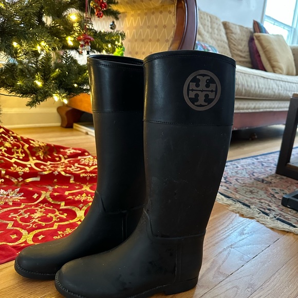 Tory Burch Black Tall Boots - Picture 3 of 5